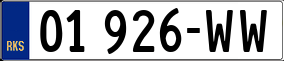 Truck License Plate